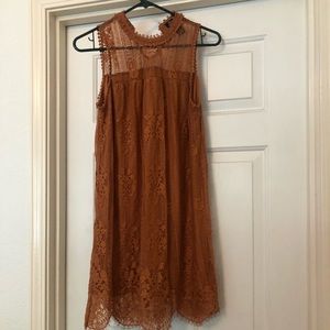 Rust orange dress